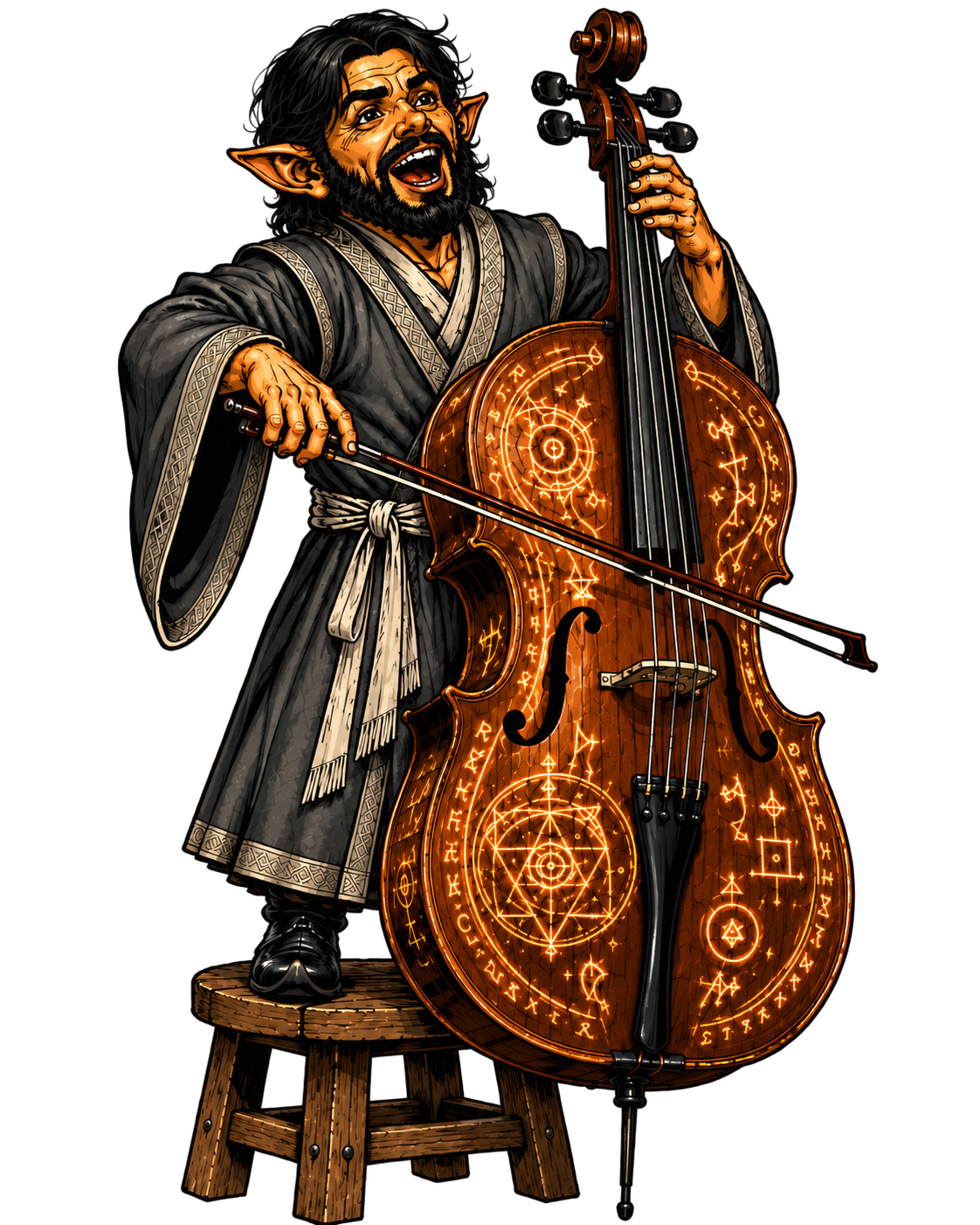 High Priest Debbins performing